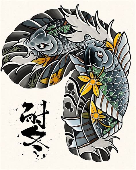 刺鯉魚意思|鯉魚刺青的運勢影響